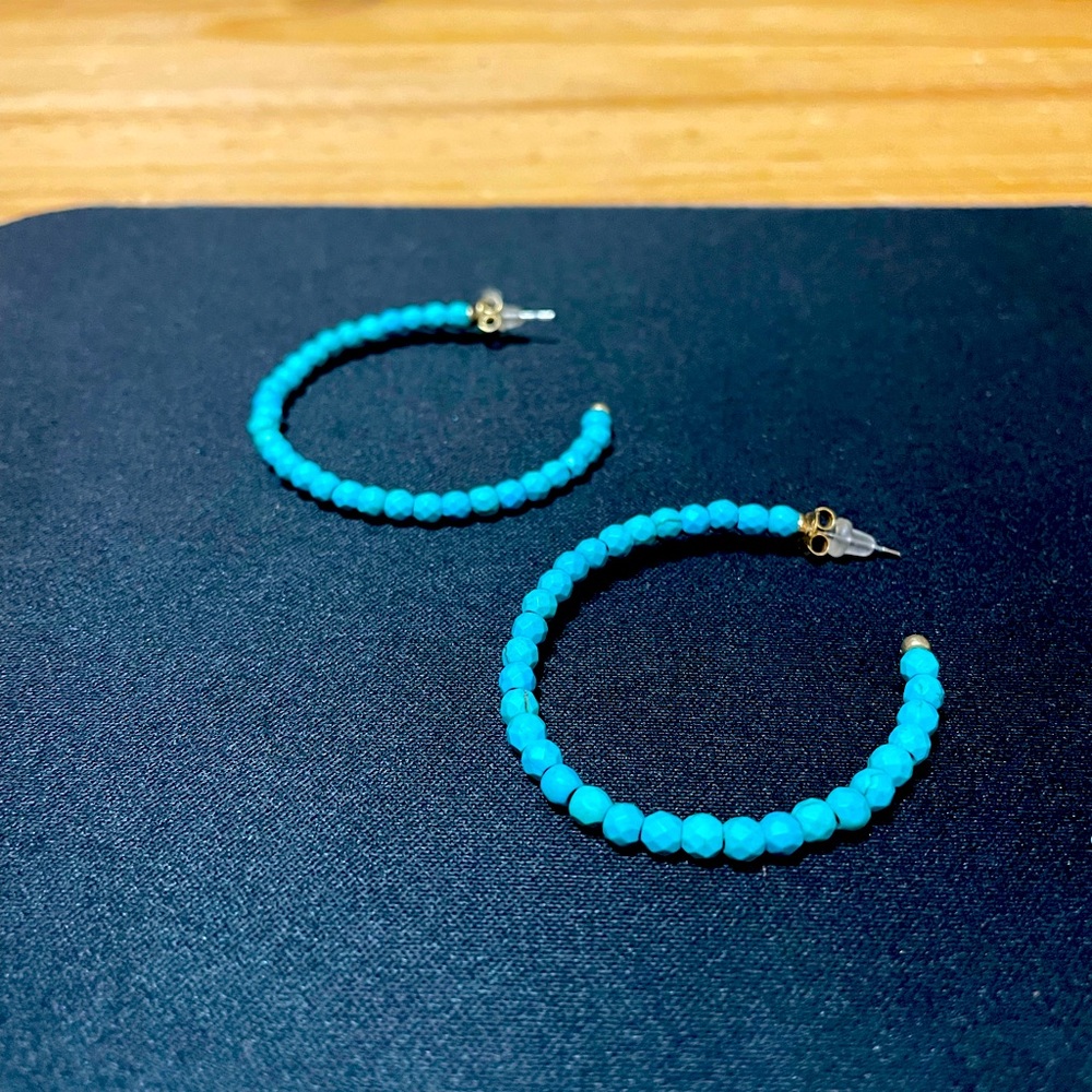 Turquoise western earrings